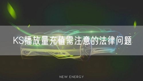 KS播放量充值需注意的法律问题