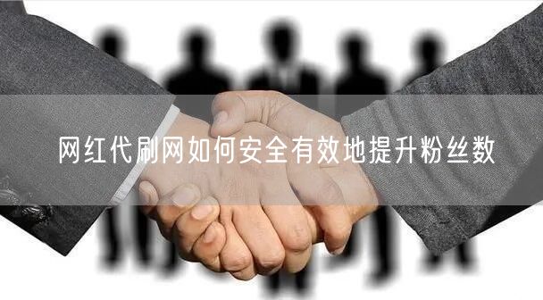 网红代刷网如何安全有效地提升粉丝数