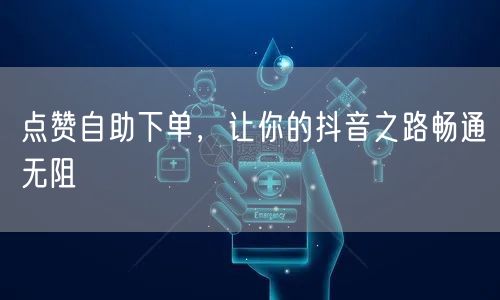 点赞自助下单，让你的抖音之路畅通无阻