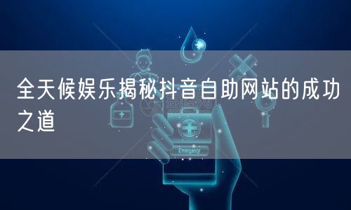 全天候娱乐揭秘抖音自助网站的成功之道