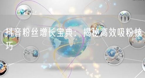 抖音粉丝增长宝典：揭秘高效吸粉技巧